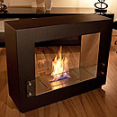 The Naked Flame Quadrant Free Standing Bio Ethanol Fire