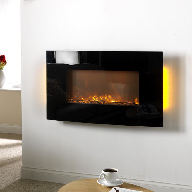 Garland Cuba Curve Hang on the Wall Electric Fire