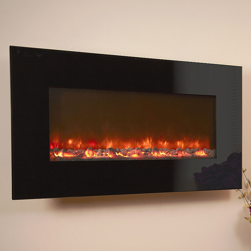 Celsi Electriflame Black Glass Electric Fire