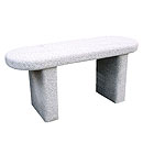 Stone and Water Bench, straight