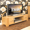 Aston Oak Widescreen Television Cabinet