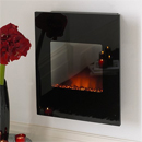 Costa Shimmer Black Glass Electric Fire