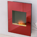 Costa Shimmer Red Glass Electric Fire